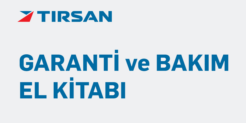 Tırsan - Garanti ve Bakım El Kitabı